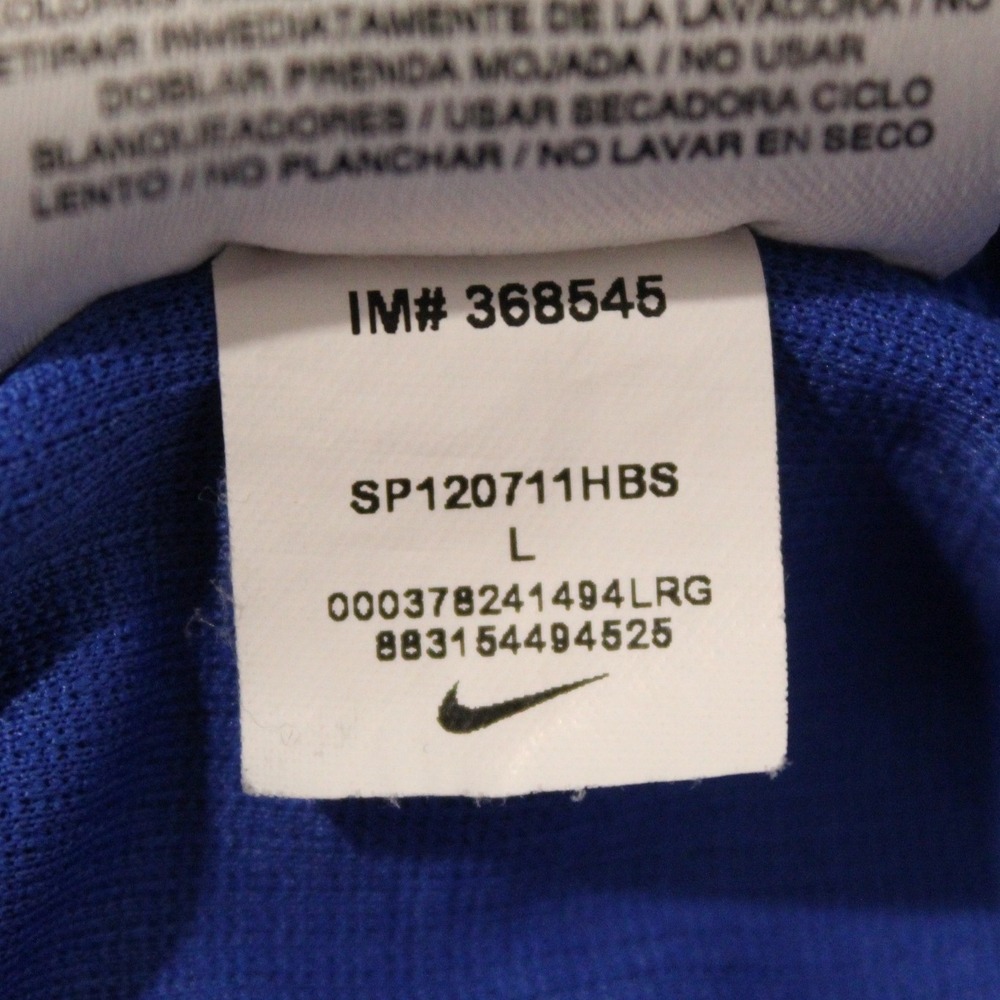 Nike‎ Mens Dri-FIT Polo Shirt Blue White Piping Short Sleeve SP120711HBS Large - Picture 3 of 9